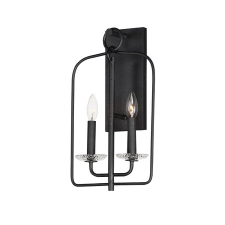 Maxim Lighting Madeira 2-Light Sconce, Anthracite 12322TCAR